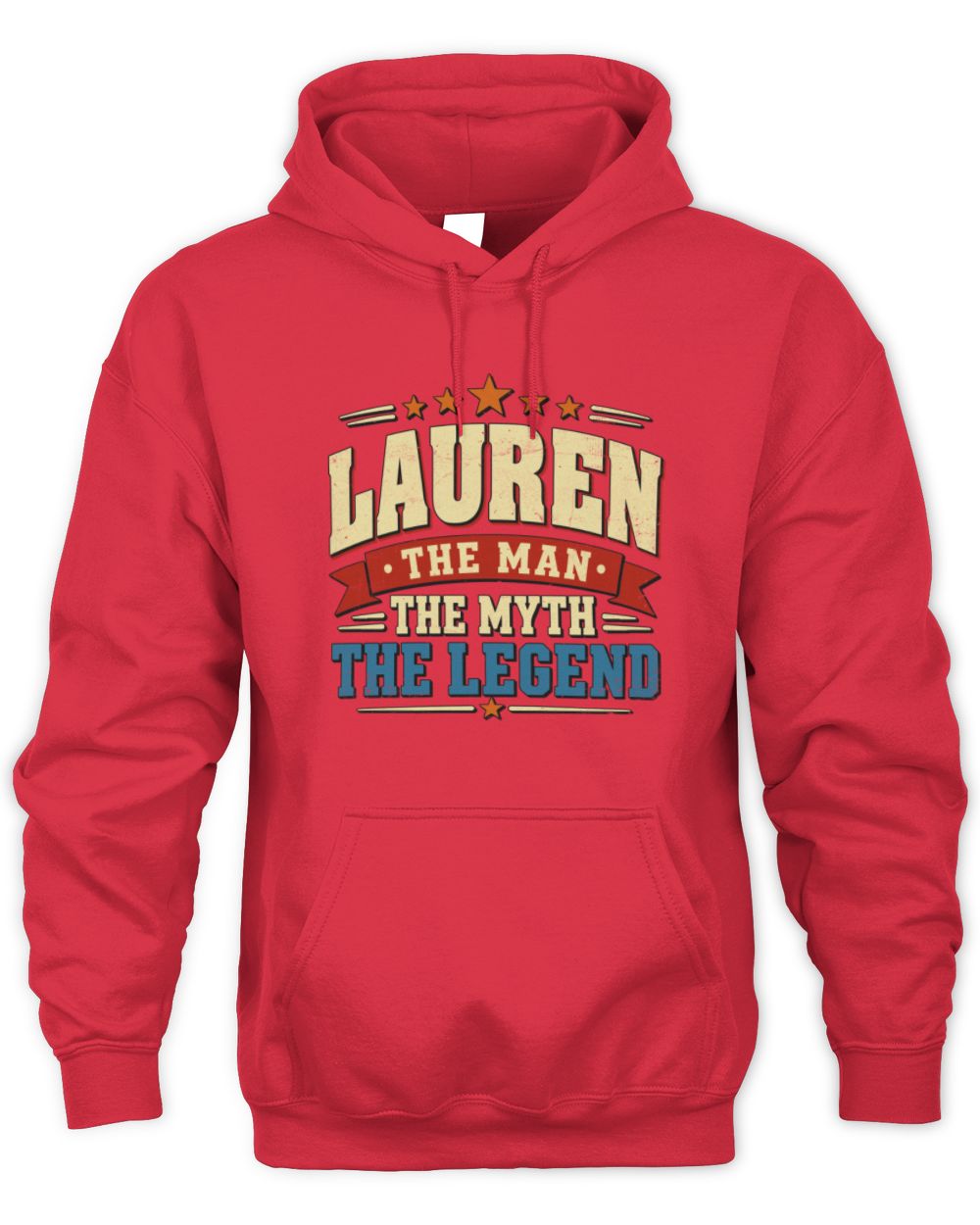 The Man The Myth The Legend Ribbon Vintage T-Shirt LAUREN M1-56 / Unisex Hoodie / red