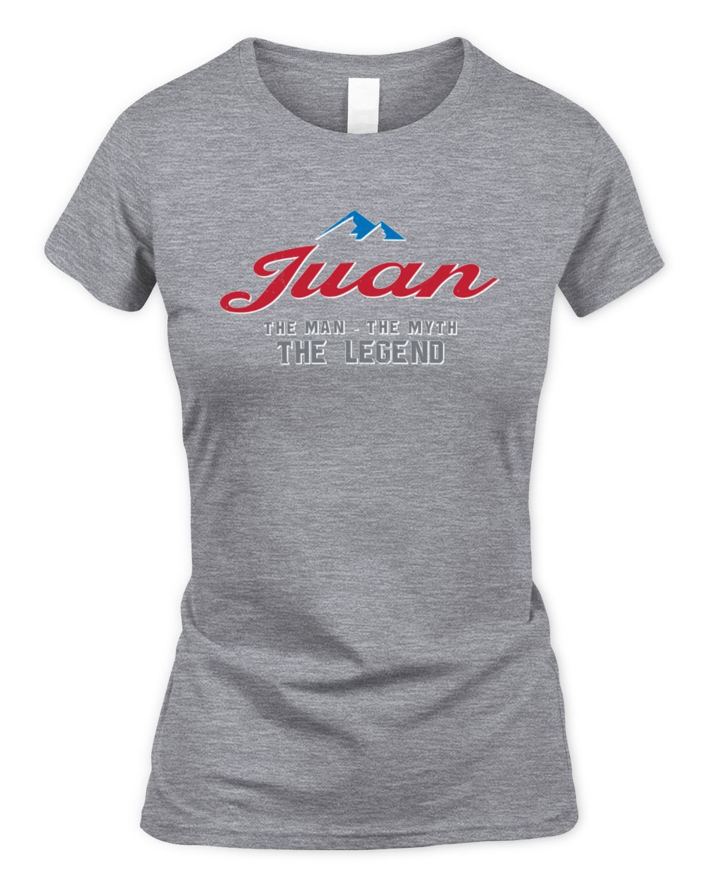 The Man The Myth The Legend Coors Light Beer T-Shirt JUAN M1-S84 / Women's Standard T-Shirt / sport grey