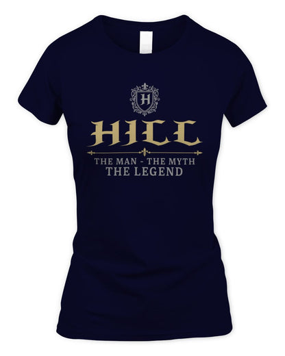 The Man The Myth The Legend Western Shirt HILL M1-78 / Women's Standard T-Shirt / navy