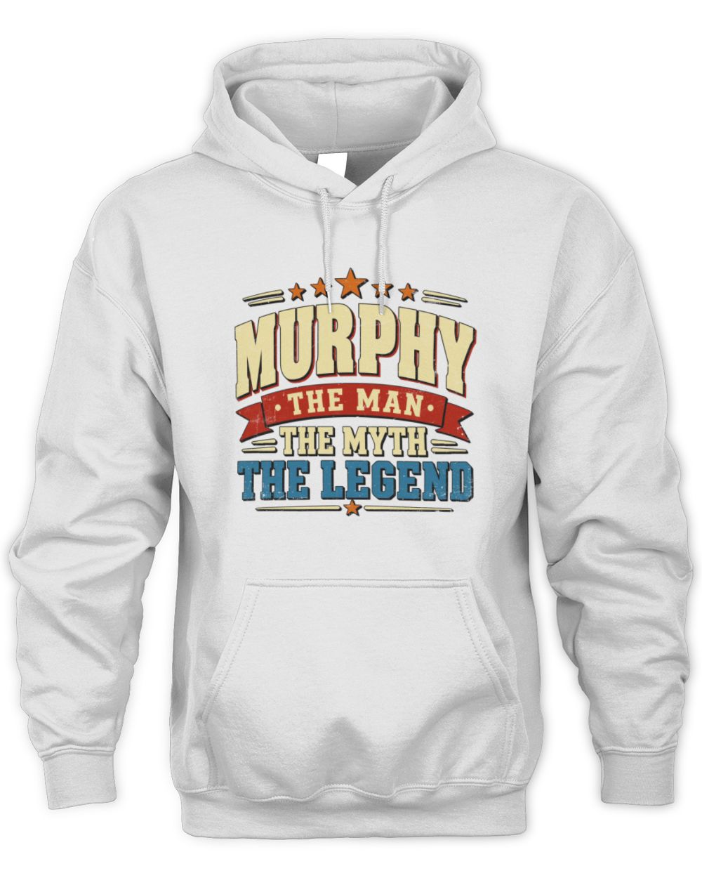 The Man The Myth The Legend Ribbon Vintage T-Shirt MURPHY M1-56 / Unisex Hoodie / white