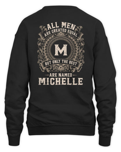 All Men Are Created Equal Cool Logo Shirt MICHELLE M1-60 / Unisex Sweatshirt / black
