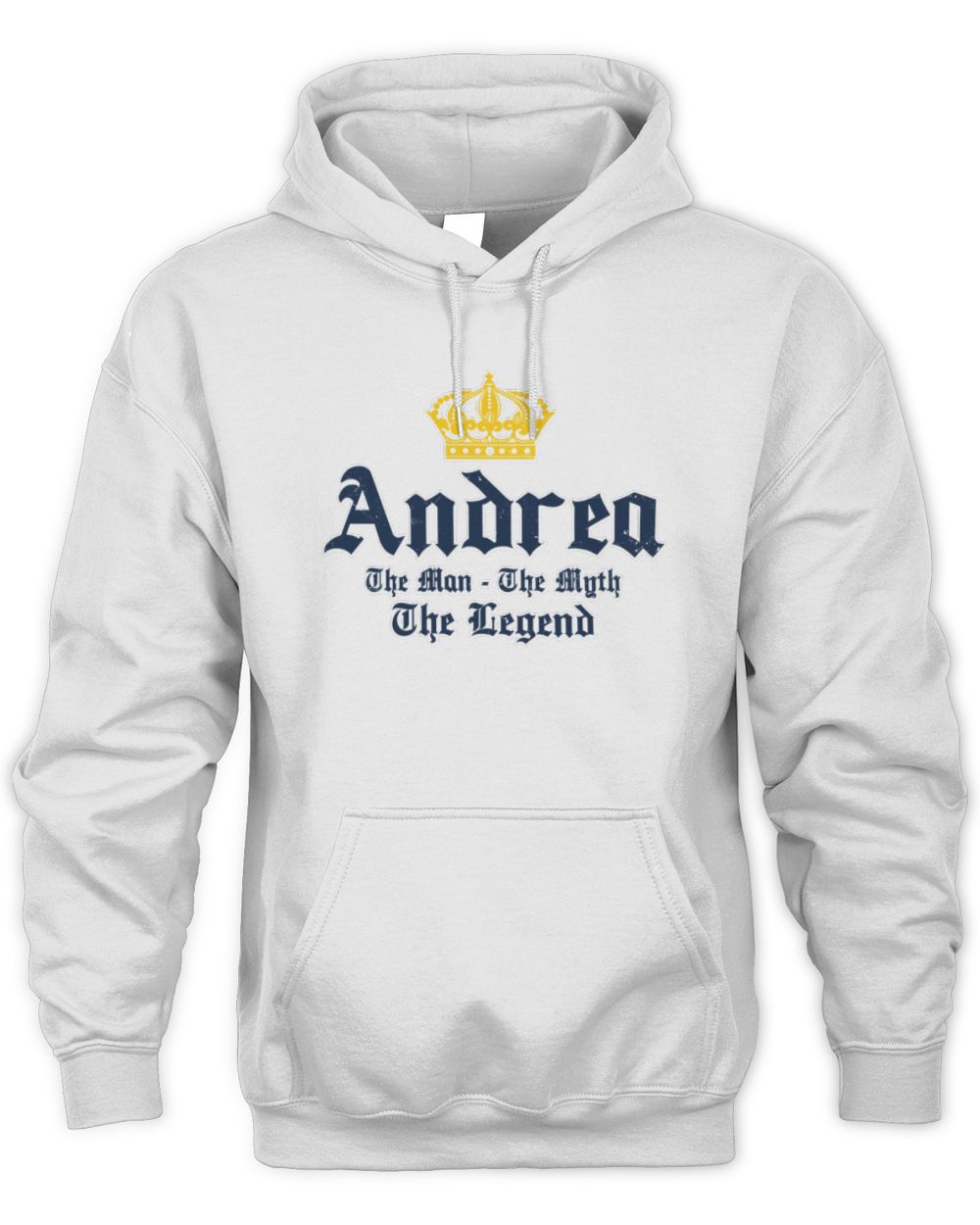 The Man The Myth The Legend Corona Beer T-Shirt ANDREA M1-S83 / Unisex Hoodie / white