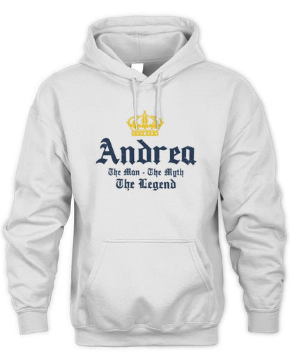 The Man The Myth The Legend Corona Beer T-Shirt ANDREA M1-S83 / Unisex Hoodie / white