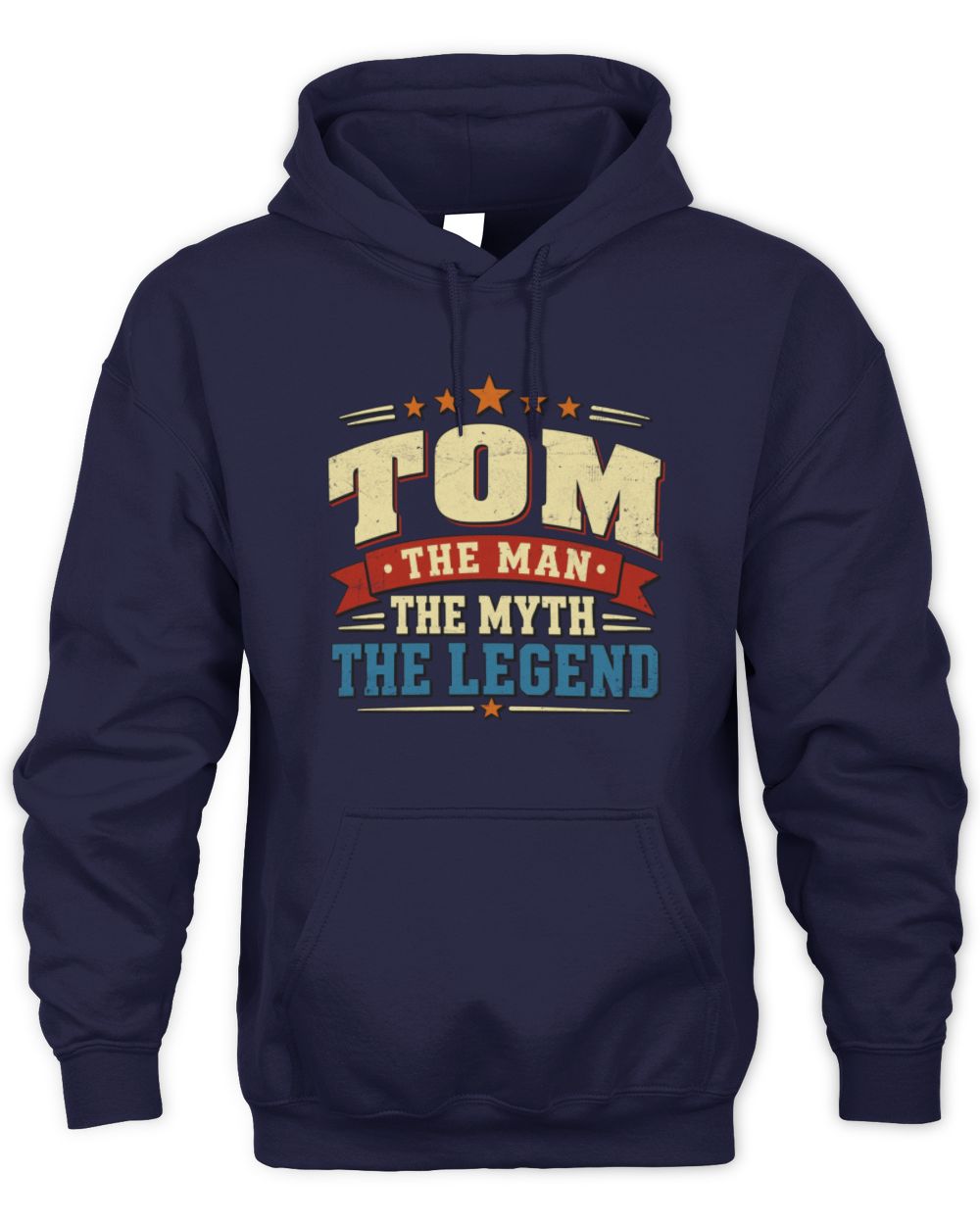 The Man The Myth The Legend Ribbon Vintage T-Shirt TOM M1-56 / Unisex Hoodie / navy