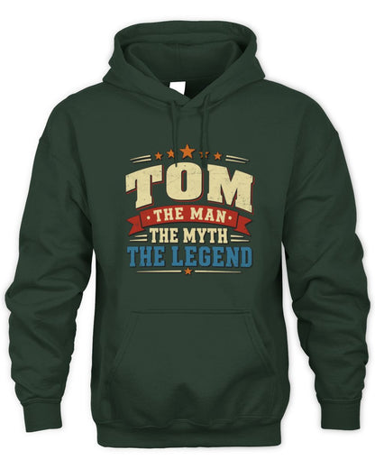 The Man The Myth The Legend Ribbon Vintage T-Shirt TOM M1-56 / Unisex Hoodie / forest green