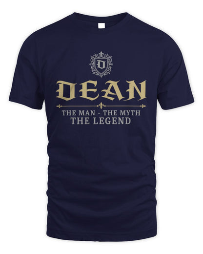 The Man The Myth The Legend Western Shirt DEAN M1-78 / Unisex Standard T-Shirt / navy