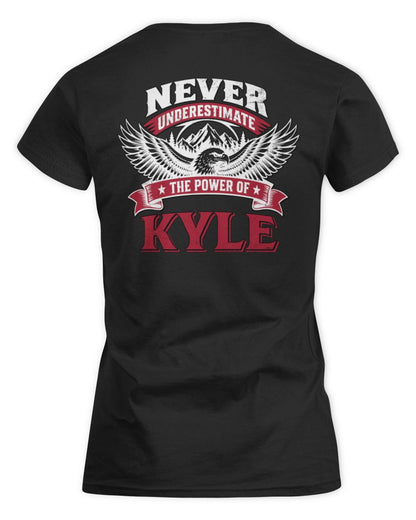 Never Underestimate Your Name Eagle Mountain Shirt KYLE M1-61 / Women's Standard T-Shirt / black