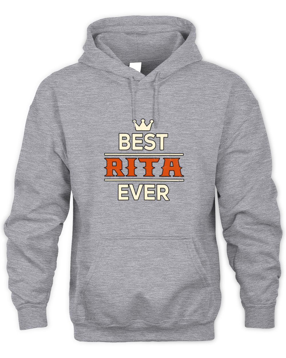 Best Your Name With Crown Shirt RITA M1-59 / Unisex Hoodie / sport grey