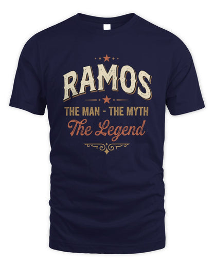 I'm Name I'm Not Rude I Just Have The Balls Funny T-Shirt RAMOS M1-77 / Unisex Standard T-Shirt / navy