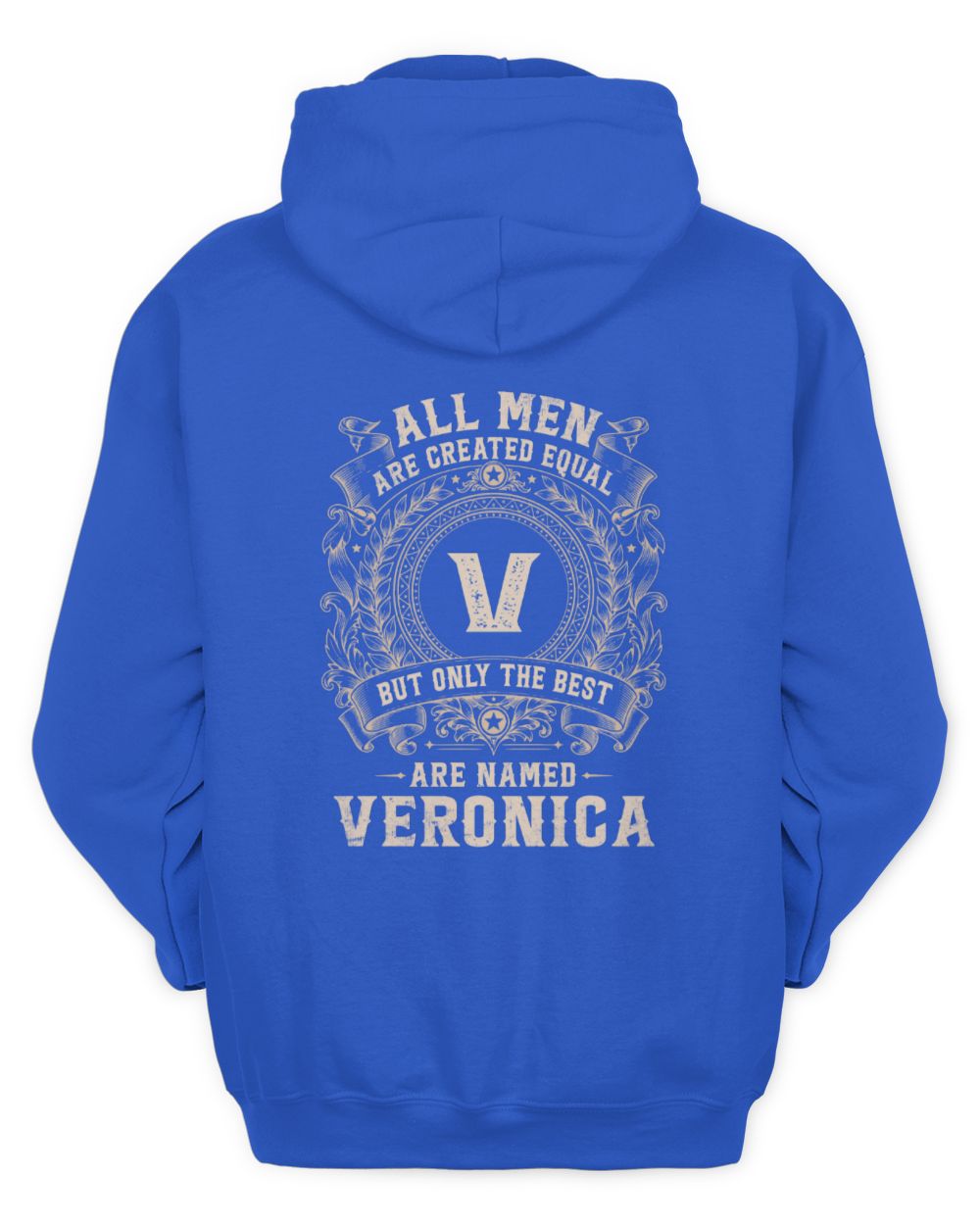 All Men Are Created Equal Cool Logo Shirt VERONICA M1-60 / Unisex Hoodie / royal