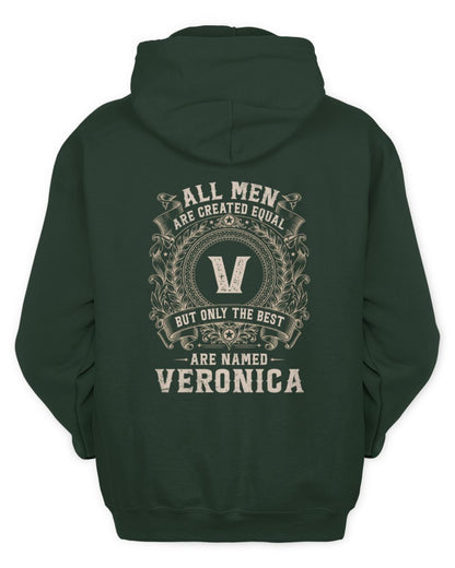 All Men Are Created Equal Cool Logo Shirt VERONICA M1-60 / Unisex Hoodie / forest green