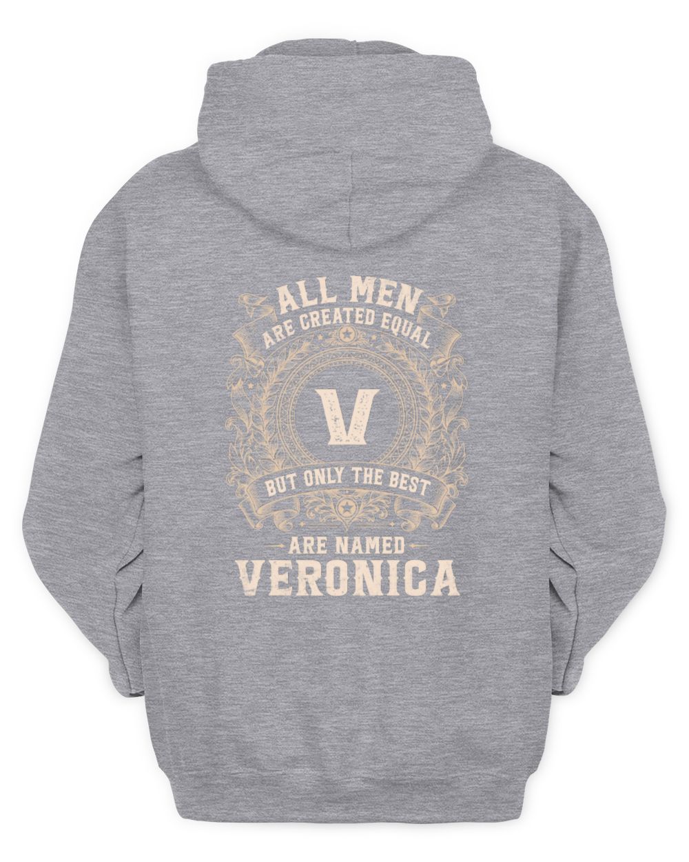 All Men Are Created Equal Cool Logo Shirt VERONICA M1-60 / Unisex Hoodie / sport grey