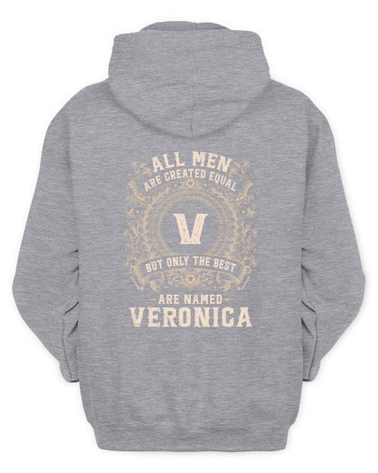 All Men Are Created Equal Cool Logo Shirt VERONICA M1-60 / Unisex Hoodie / sport grey