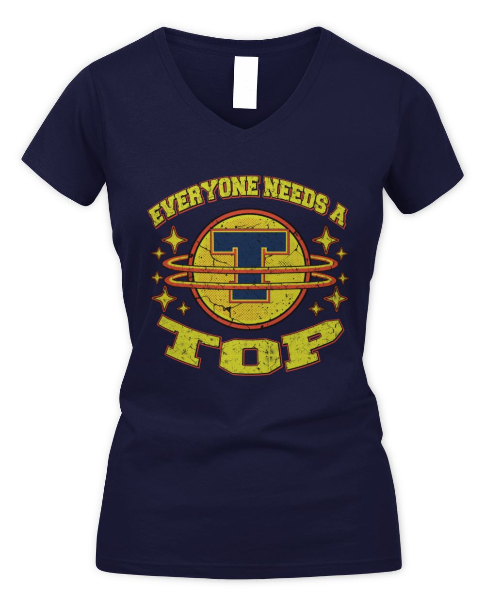 Everyone Needs a Your Name Shirt TOP M1-76 / Women's V-Neck T-Shirt / navy