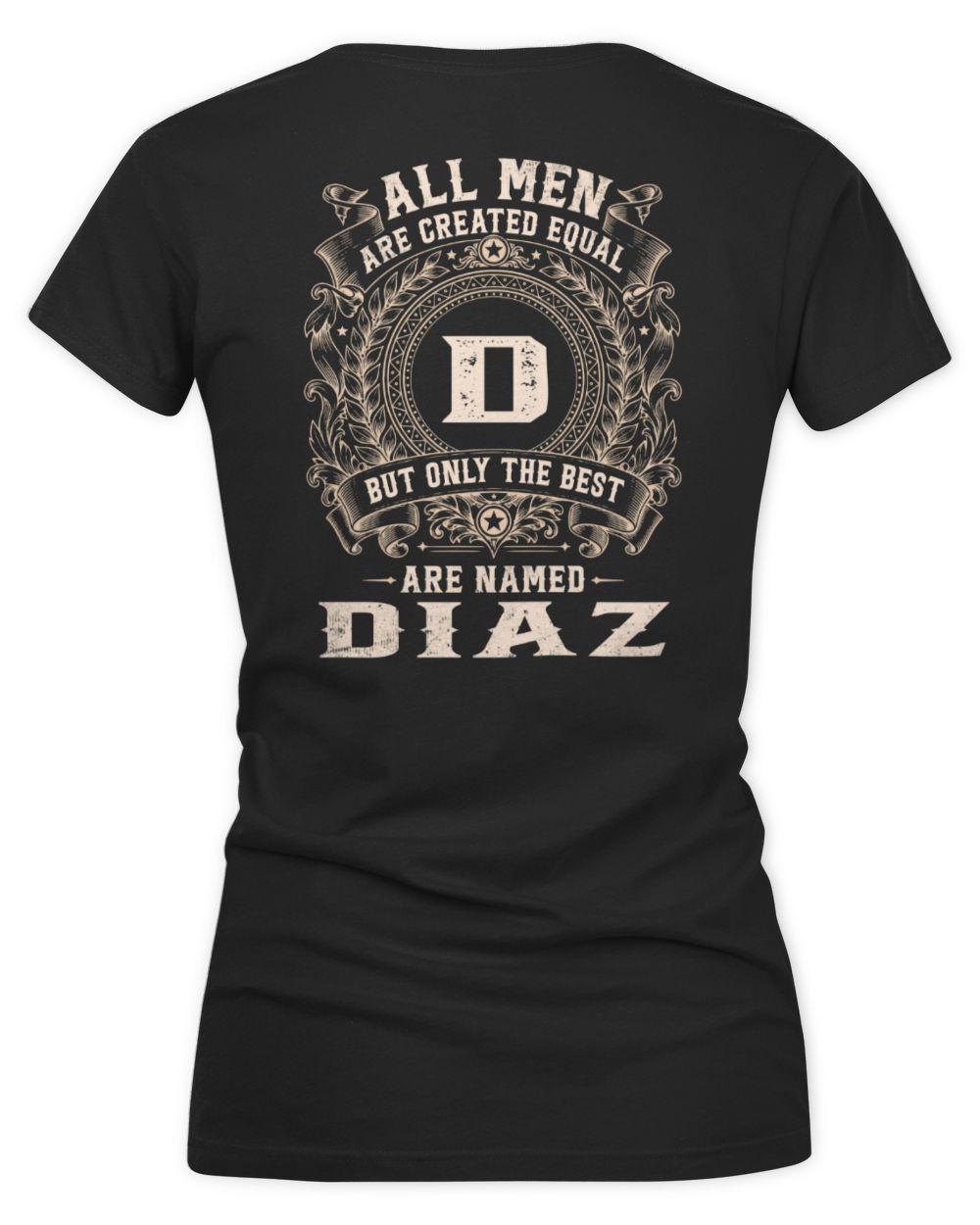 All Men Are Created Equal Cool Logo Shirt DIAZ M1-60 / Women's V-Neck T-Shirt / black