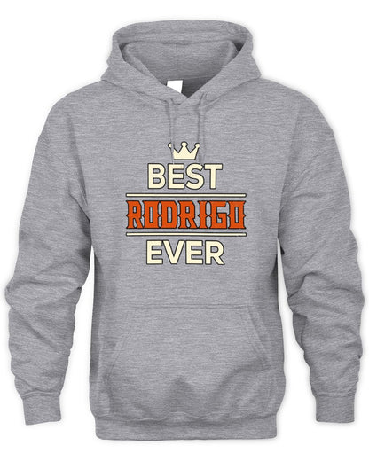 Best Your Name With Crown Shirt RODRIGO M1-59 / Unisex Hoodie / sport grey