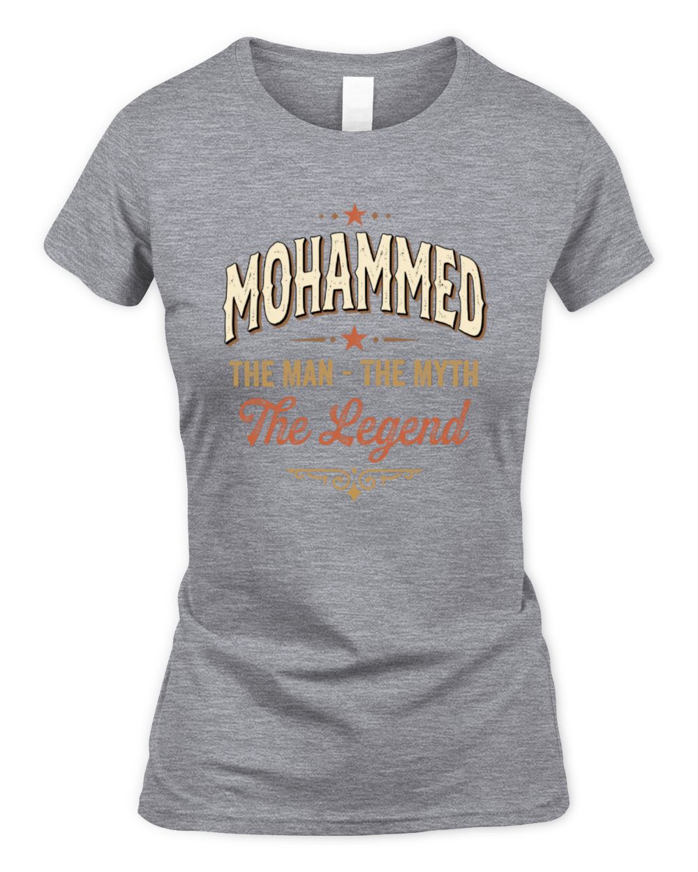 I'm Name I'm Not Rude I Just Have The Balls Funny T-Shirt MOHAMMED M1-77 / Women's Standard T-Shirt / sport grey
