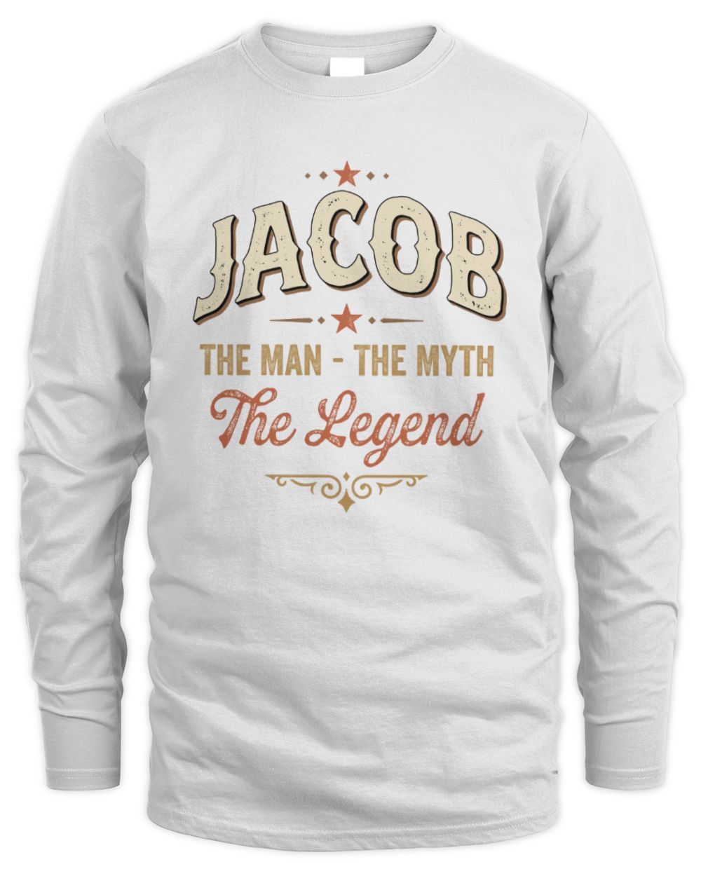 I'm Name I'm Not Rude I Just Have The Balls Funny T-Shirt JACOB M1-77 / Men's Long Sleeved T-Shirt / white