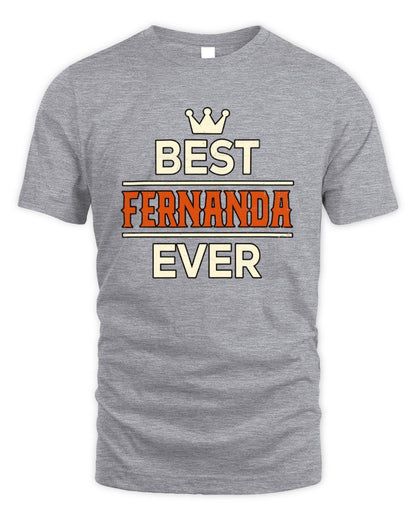 Best Your Name With Crown Shirt FERNANDA M1-59 / Unisex Standard T-Shirt / sport grey