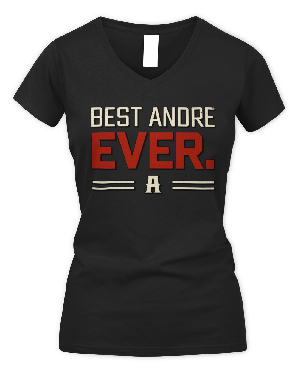 Best Your Name Ever Cool Shirt ANDRE M1-58 / Women's V-Neck T-Shirt / black