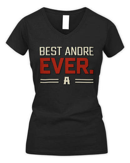 Best Your Name Ever Cool Shirt ANDRE M1-58 / Women's V-Neck T-Shirt / black
