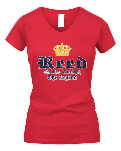 The Man The Myth The Legend Corona Beer T-Shirt REED M1-S83 / Women's V-Neck T-Shirt / red