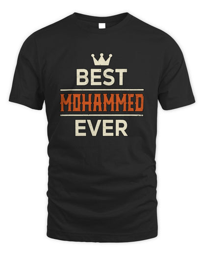 Best Your Name With Crown Shirt MOHAMMED M1-59 / Unisex Standard T-Shirt / black