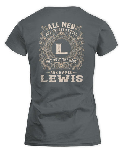 All Men Are Created Equal Cool Logo Shirt LEWIS M1-60 / Women's Standard T-Shirt / charcoal