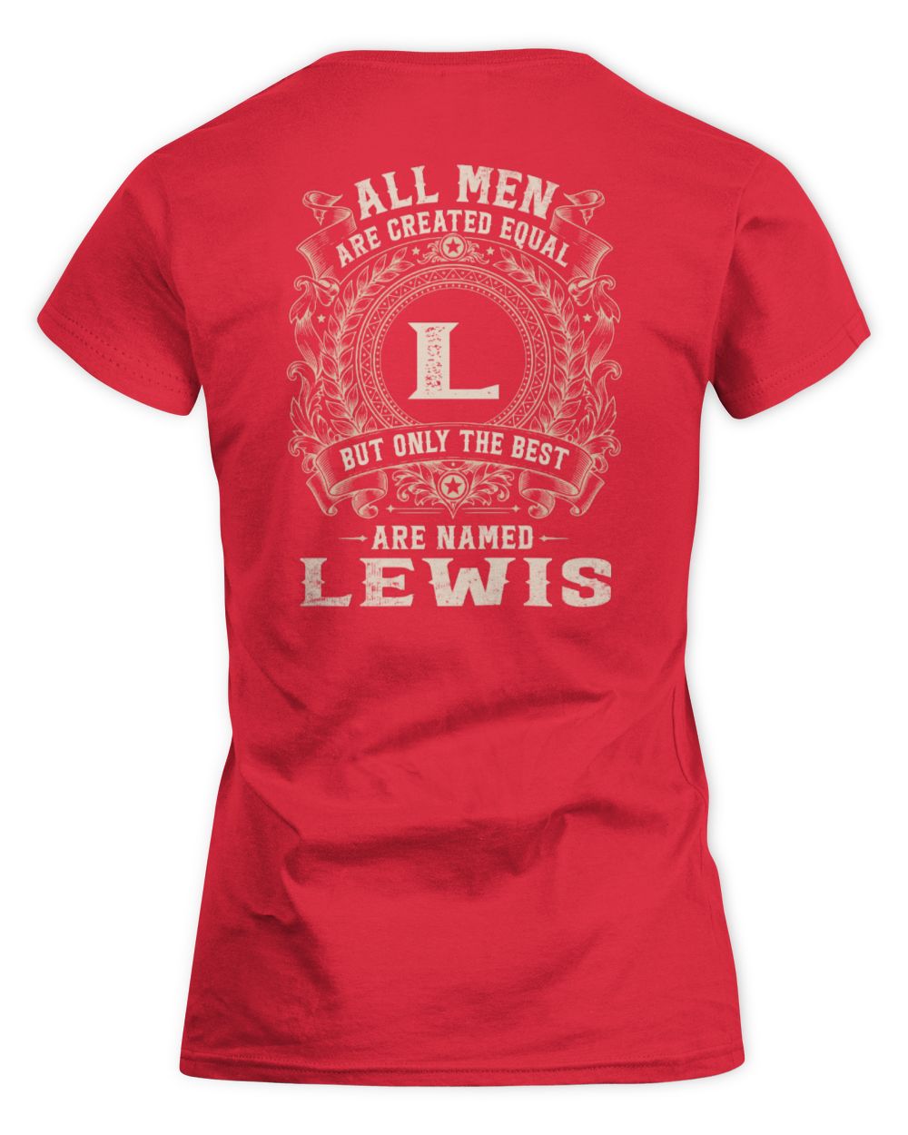 All Men Are Created Equal Cool Logo Shirt LEWIS M1-60 / Women's Standard T-Shirt / red