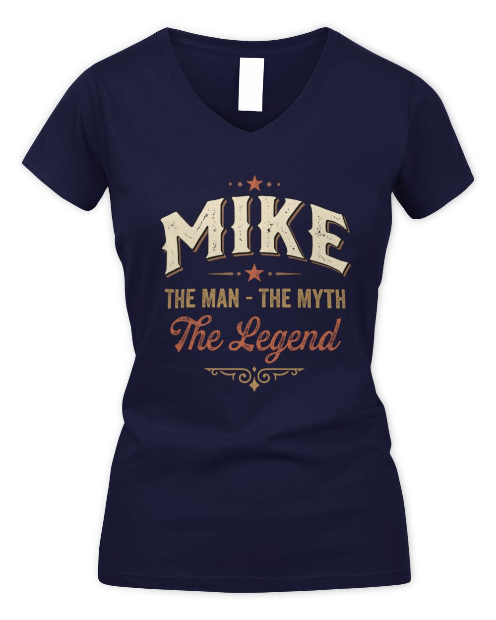 I'm Name I'm Not Rude I Just Have The Balls Funny T-Shirt MIKE M1-77 / Women's V-Neck T-Shirt / navy