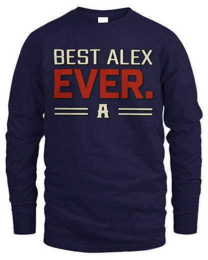 Best Your Name Ever Cool Shirt ALEX M1-58 / Men's Long Sleeved T-Shirt / navy