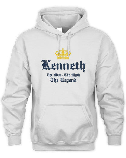 The Man The Myth The Legend Corona Beer T-Shirt KENNETH M1-S83 / Unisex Hoodie / white