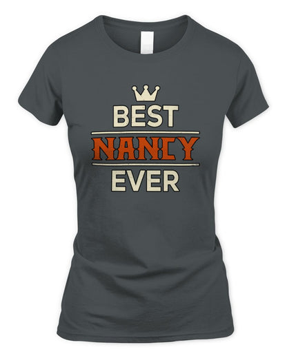 Best Your Name With Crown Shirt NANCY M1-59 / Women's Standard T-Shirt / charcoal