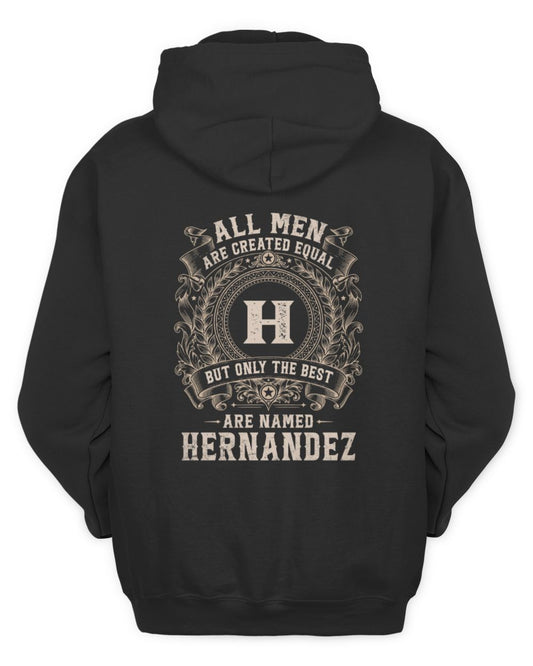 All Men Are Created Equal Cool Logo Shirt HERNANDEZ M1-60 / Unisex Hoodie / black