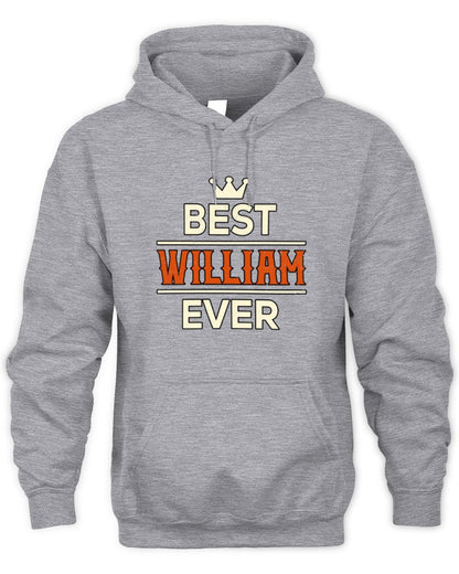 Best Your Name With Crown Shirt WILLIAM M1-59 / Unisex Hoodie / sport grey