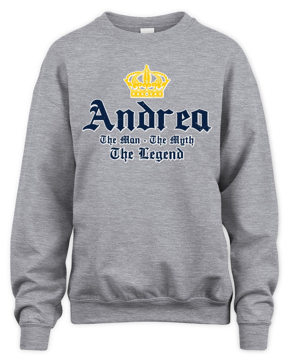The Man The Myth The Legend Corona Beer T-Shirt ANDREA M1-S83 / Unisex Sweatshirt / sport grey