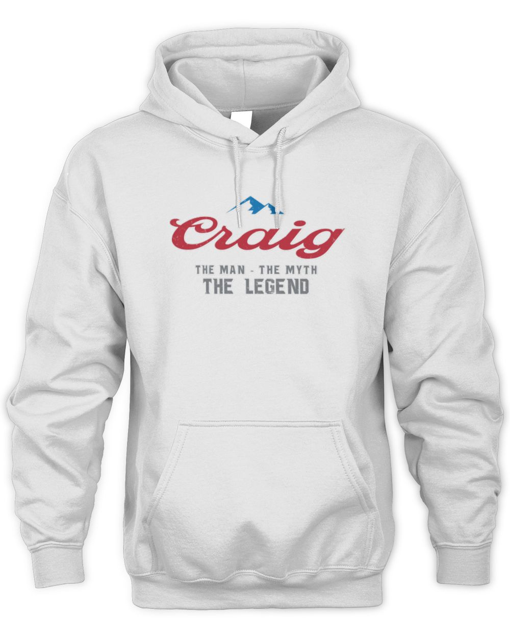 The Man The Myth The Legend Coors Light Beer T-Shirt CRAIG M1-S84 / Unisex Hoodie / white