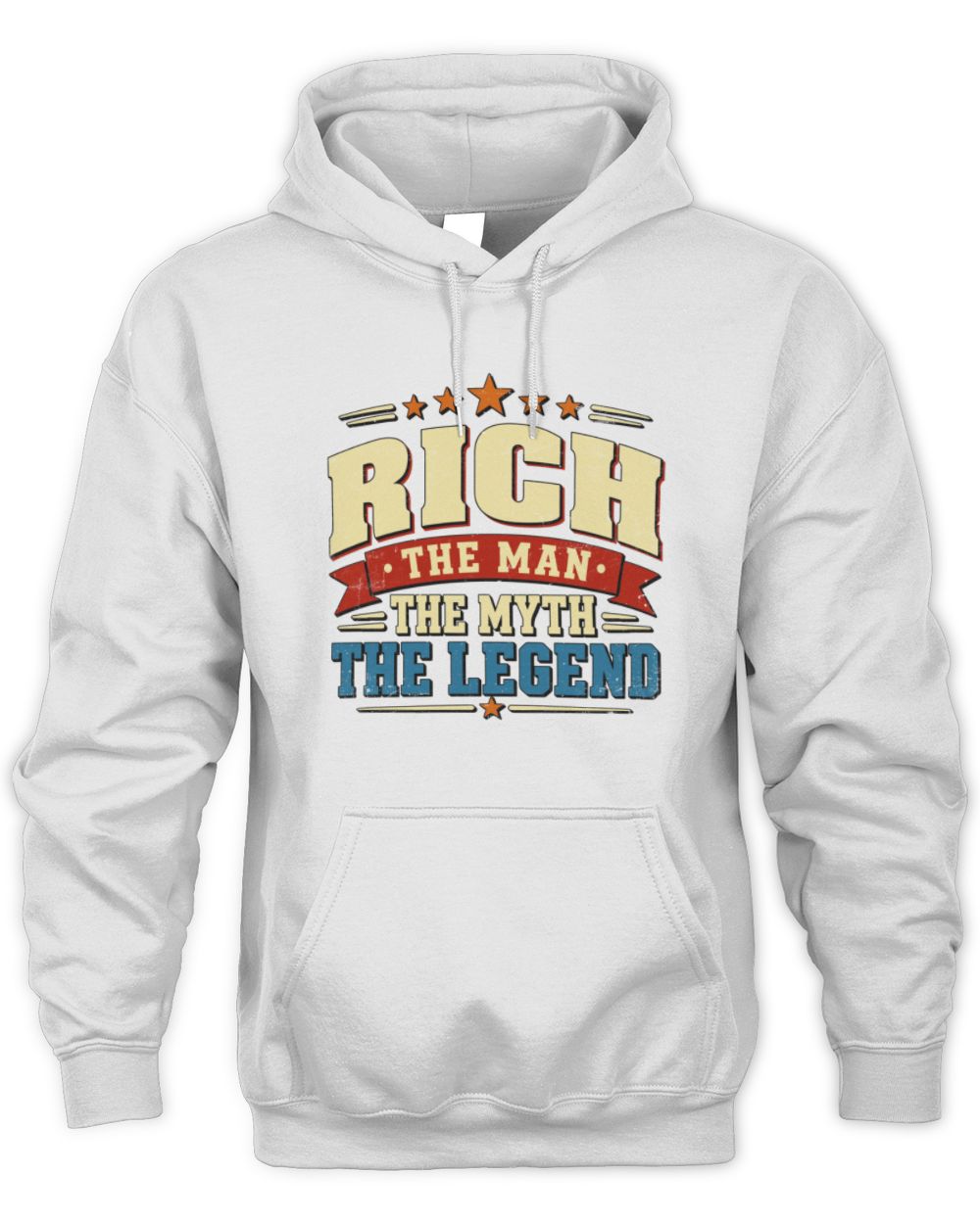 The Man The Myth The Legend Ribbon Vintage T-Shirt RICH M1-56 / Unisex Hoodie / white