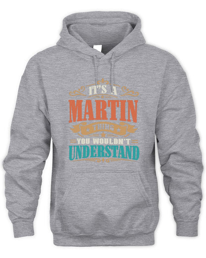 It’s a Name Thing Personalized Retro T-Shirt MARTIN M1-47 / Unisex Hoodie / sport grey