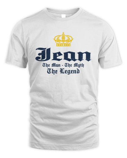 The Man The Myth The Legend Corona Beer T-Shirt JEAN M1-S83 / Unisex Standard T-Shirt / white