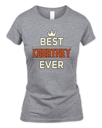 Best Your Name With Crown Shirt COURTNEY M1-59 / Women's Standard T-Shirt / sport grey