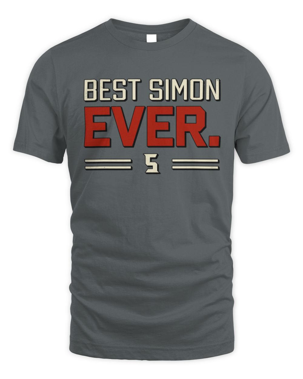 Best Your Name Ever Cool Shirt SIMON M1-58 / Unisex Standard T-Shirt / charcoal