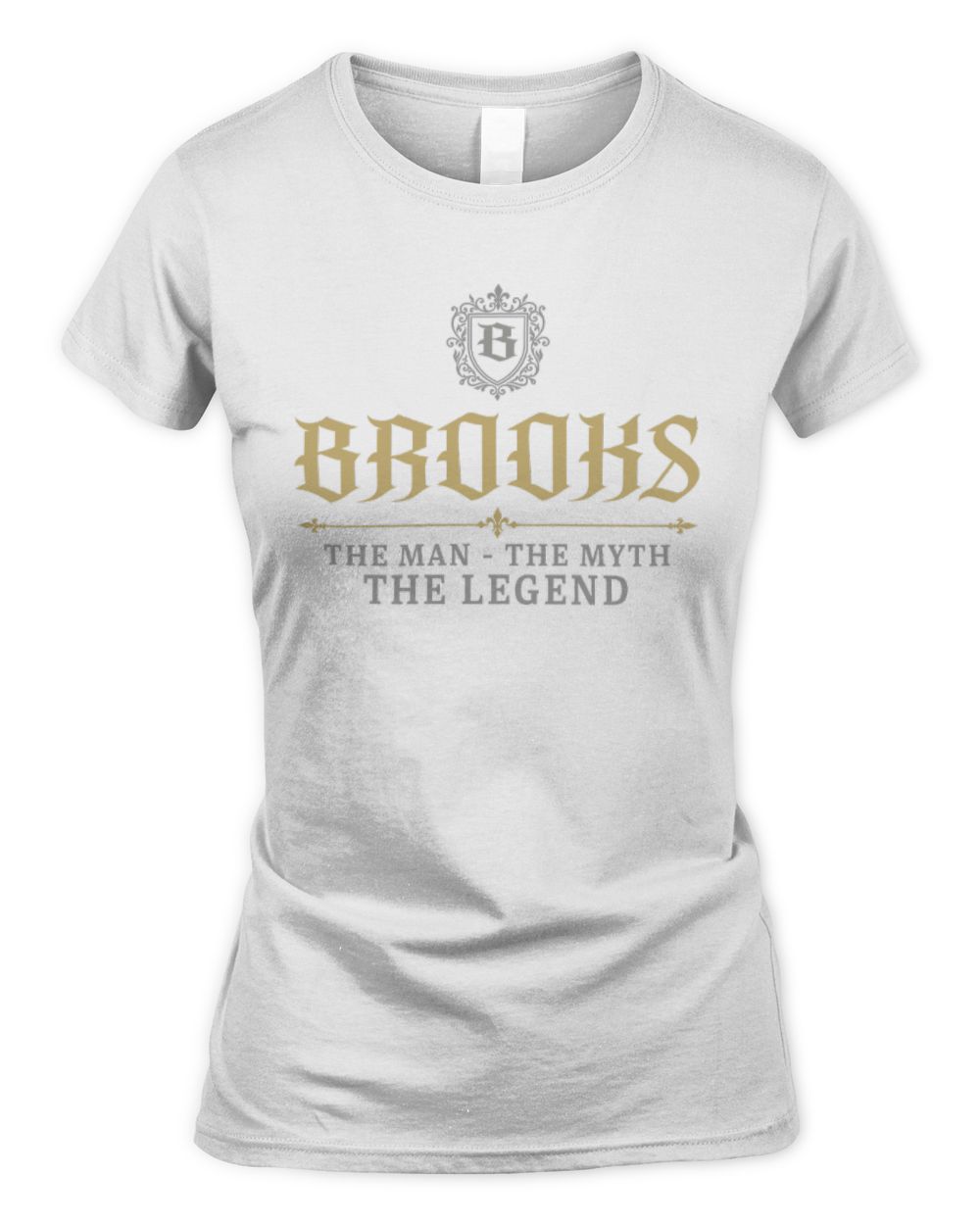 The Man The Myth The Legend Western Shirt BROOKS M1-78 / Women's Standard T-Shirt / white