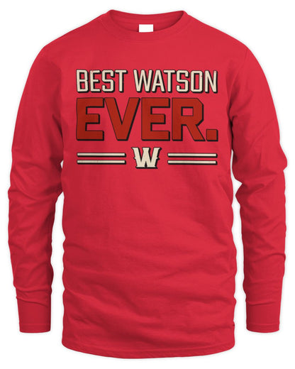 Best Your Name Ever Cool Shirt WATSON M1-58 / Men's Long Sleeved T-Shirt / red