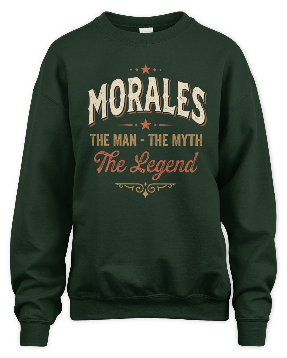 I'm Name I'm Not Rude I Just Have The Balls Funny T-Shirt MORALES M1-77 / Unisex Sweatshirt / forest green
