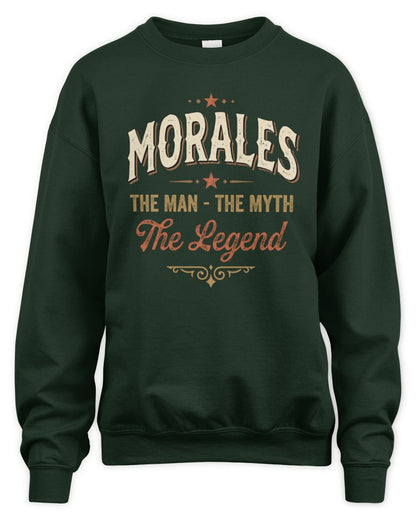 I'm Name I'm Not Rude I Just Have The Balls Funny T-Shirt MORALES M1-77 / Unisex Sweatshirt / forest green