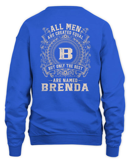 All Men Are Created Equal Cool Logo Shirt BRENDA M1-60 / Unisex Sweatshirt / royal