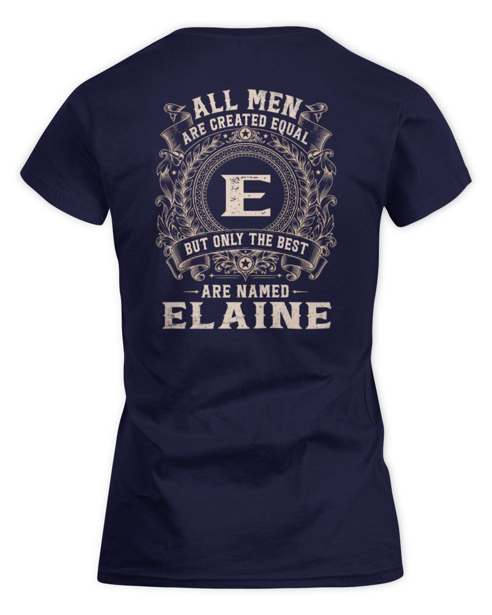 All Men Are Created Equal Cool Logo Shirt ELAINE M1-60 / Women's Standard T-Shirt / navy
