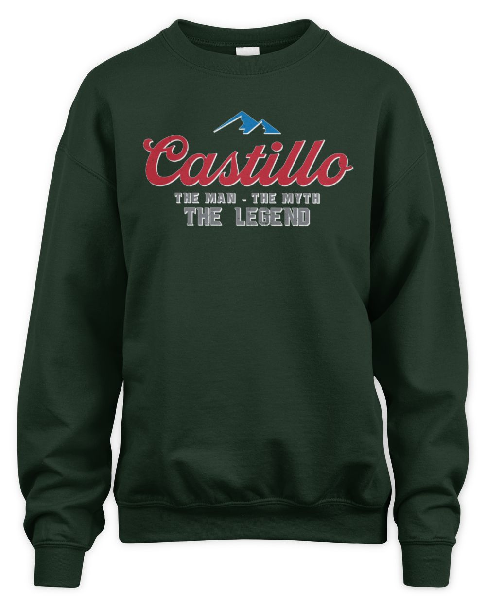 The Man The Myth The Legend Coors Light Beer T-Shirt CASTILLO M1-S84 / Unisex Sweatshirt / forest green
