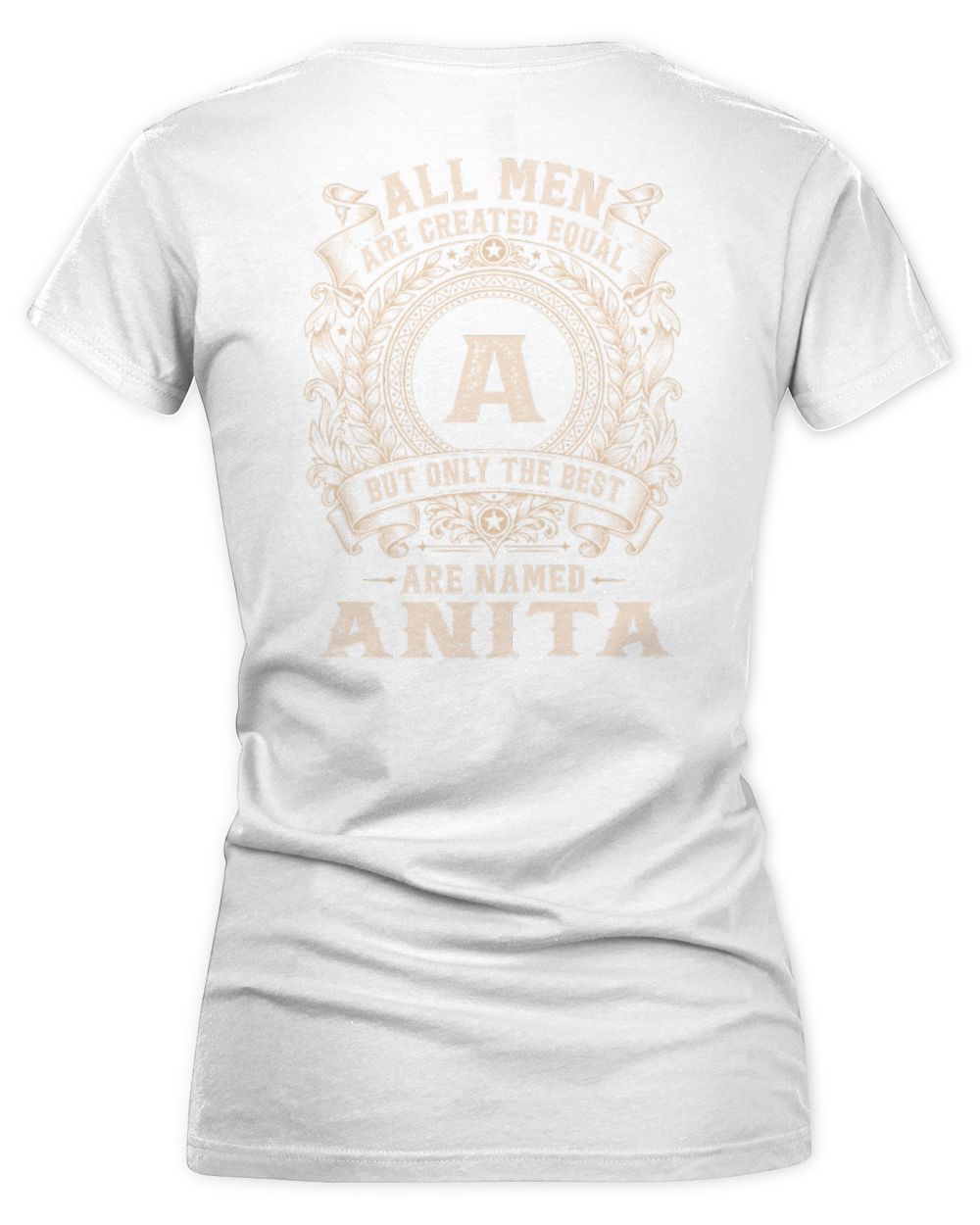 All Men Are Created Equal Cool Logo Shirt ANITA M1-60 / Women's V-Neck T-Shirt / white
